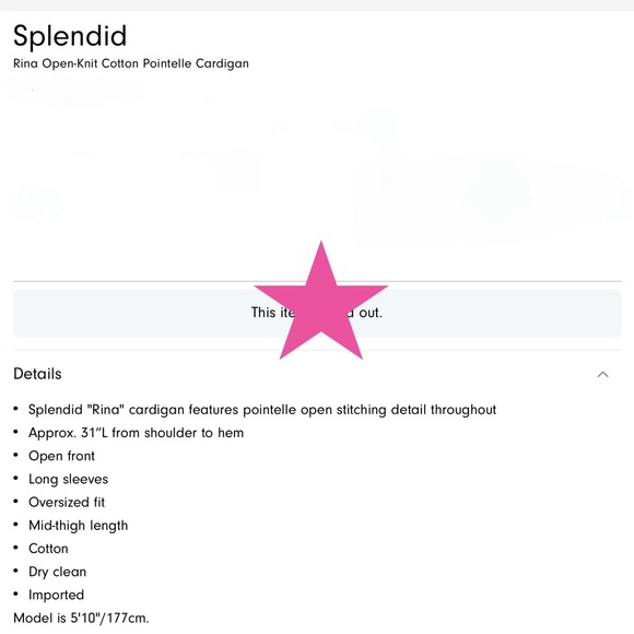 NWT | SPLENDID Rina Open-Knit Long Cardigan in Cream - Picture 12 of 14